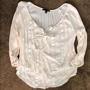 Cream blouse